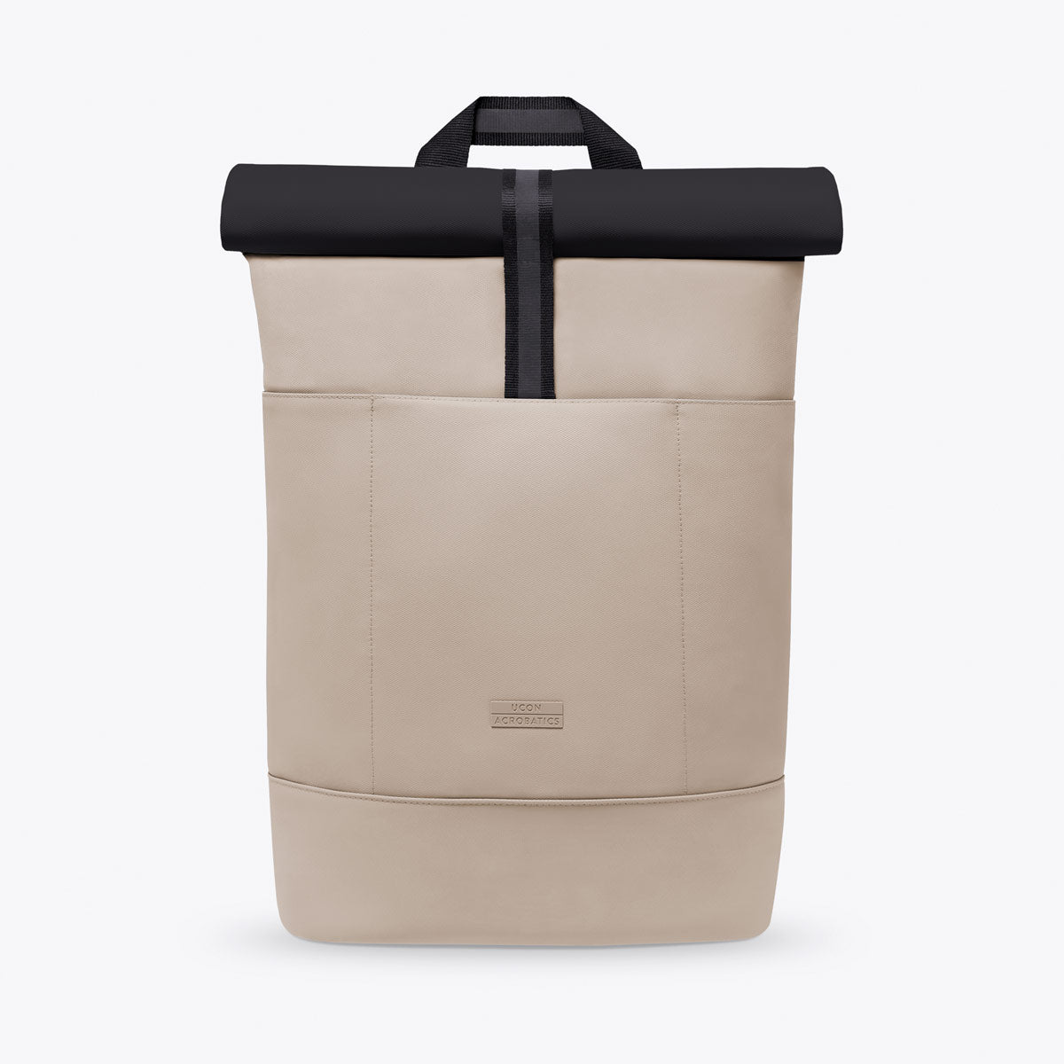 Hajo Roll-Top Backpack - Sand - Black / Medium