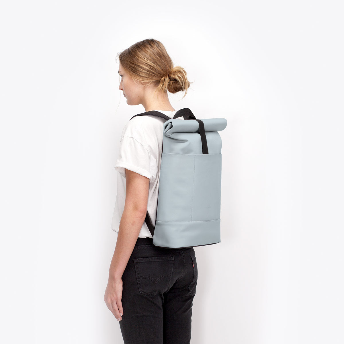 Hajo Roll-Top Backpack - Dusty Blue / Medium