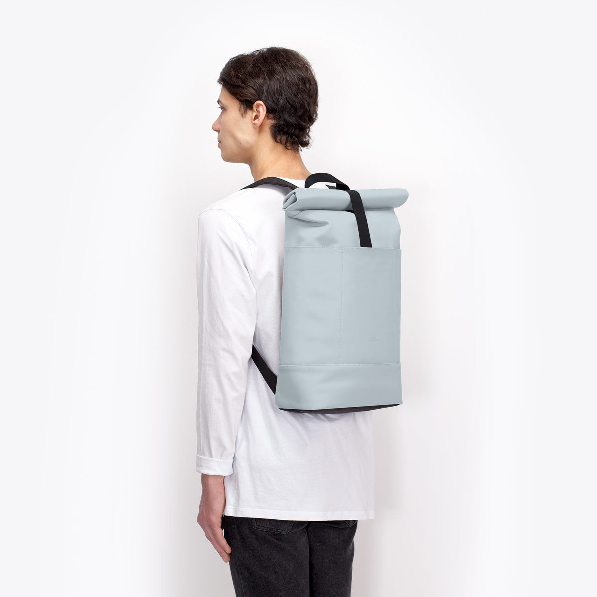 Hajo Roll-Top Backpack - Dusty Blue / Medium
