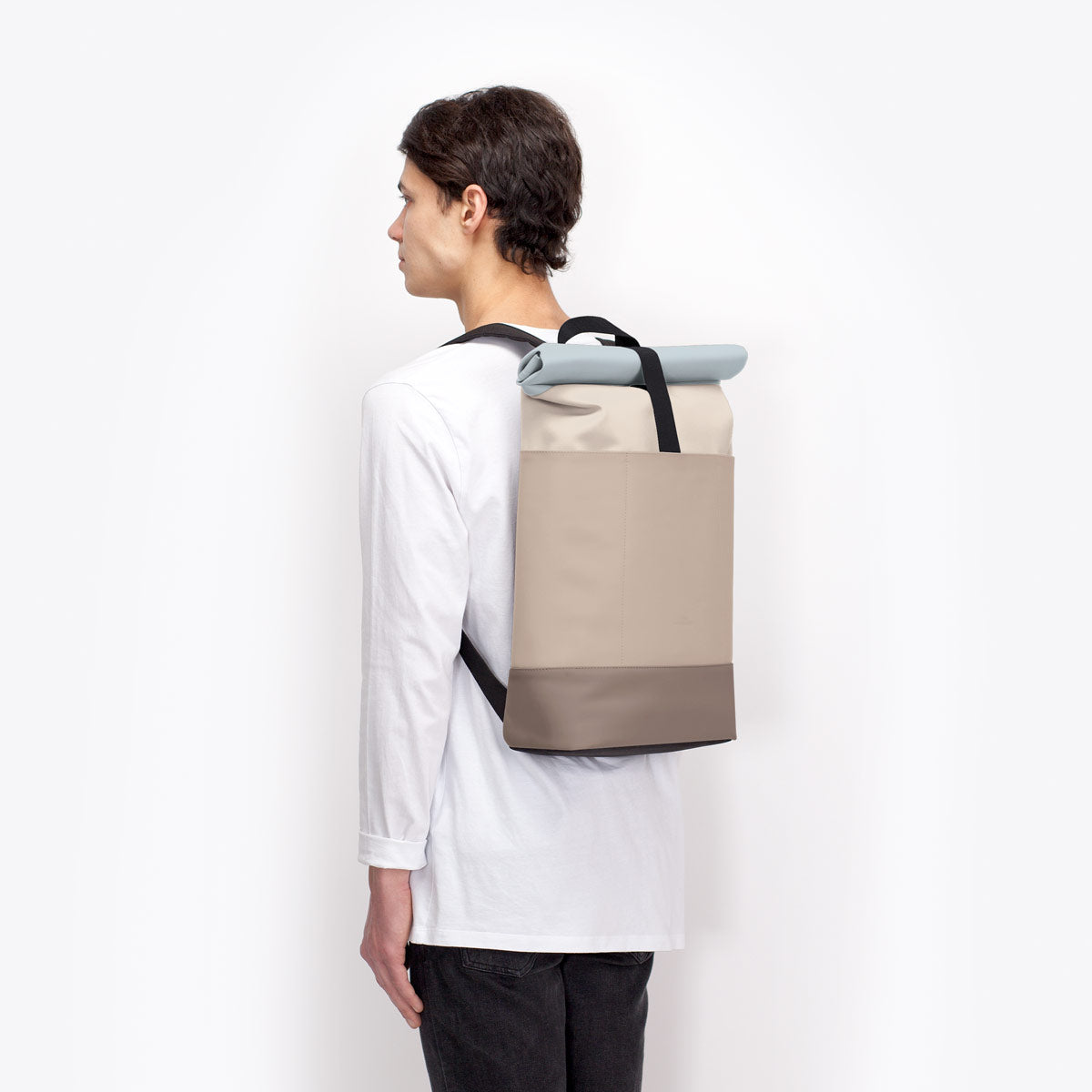 Hajo Roll-Top Backpack - Light Sand - Sand / Medium