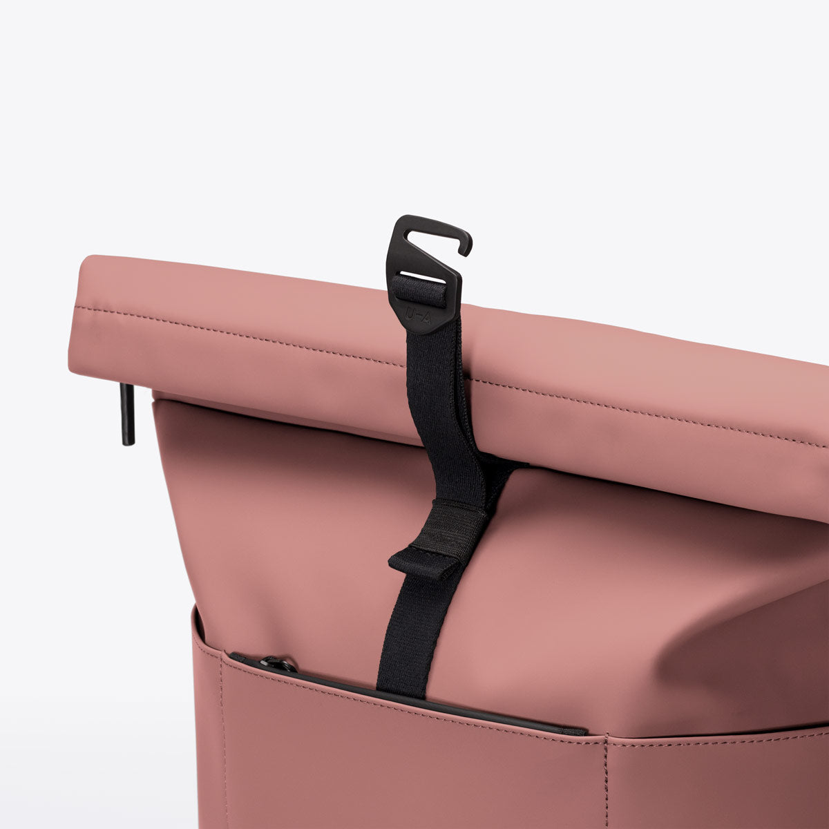 Hajo Roll-Top Pannier Backpack - Dark Rose / Medium
