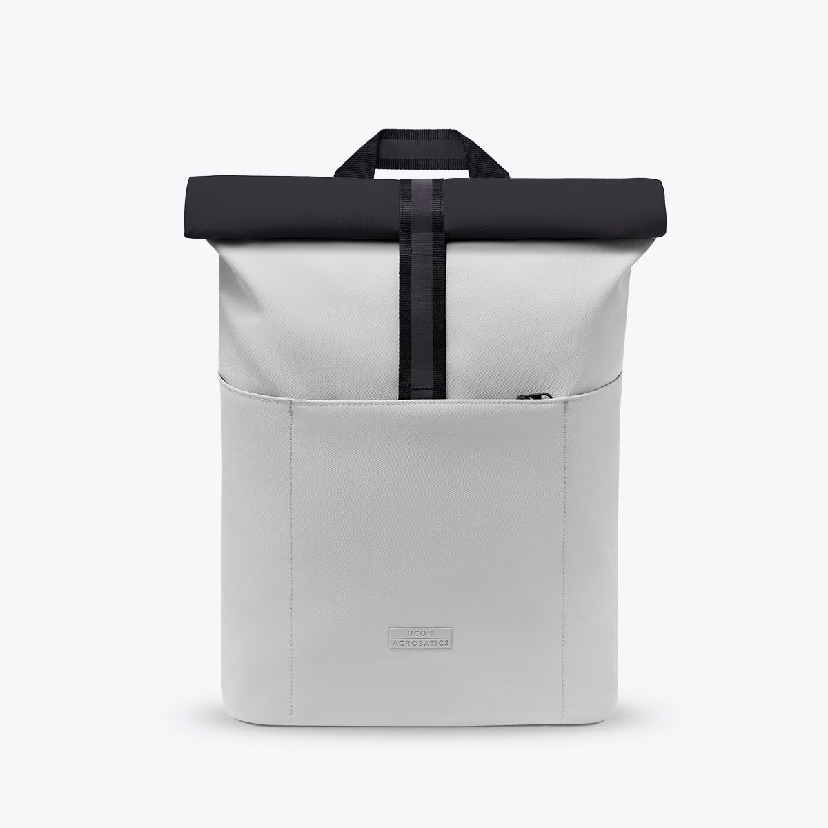 Hajo Roll-Top Backpack - Light Grey - Black / Mini