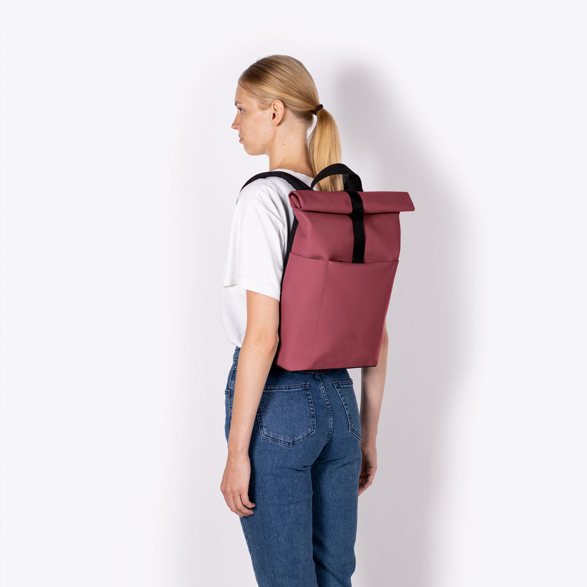 Hajo Roll-Top Backpack - Burgundy / Mini