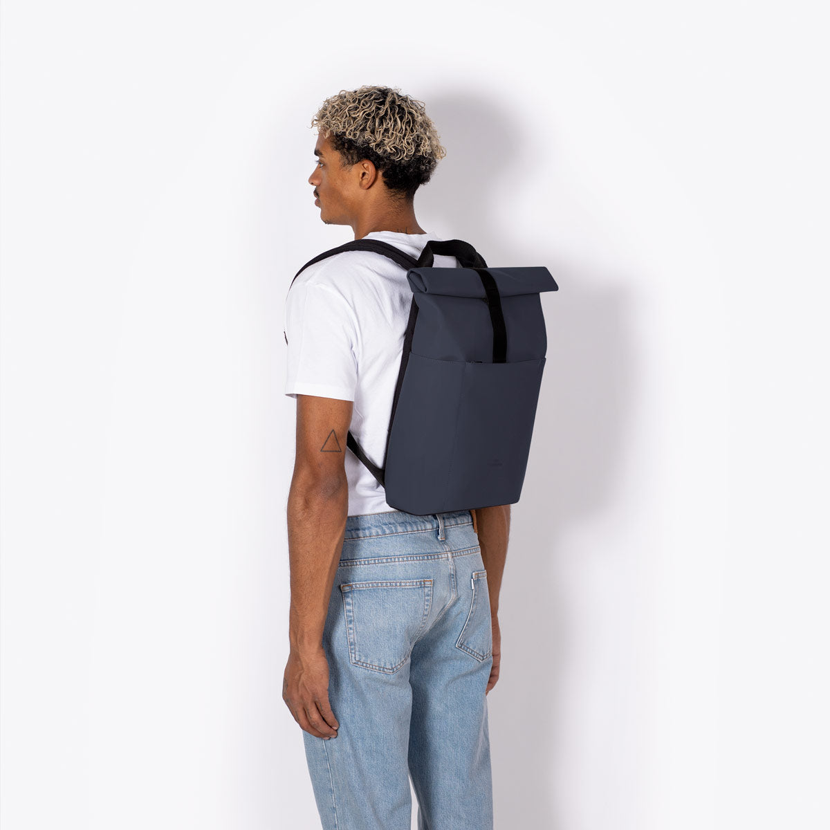 Hajo Roll-Top Backpack - Dark Navy / Mini