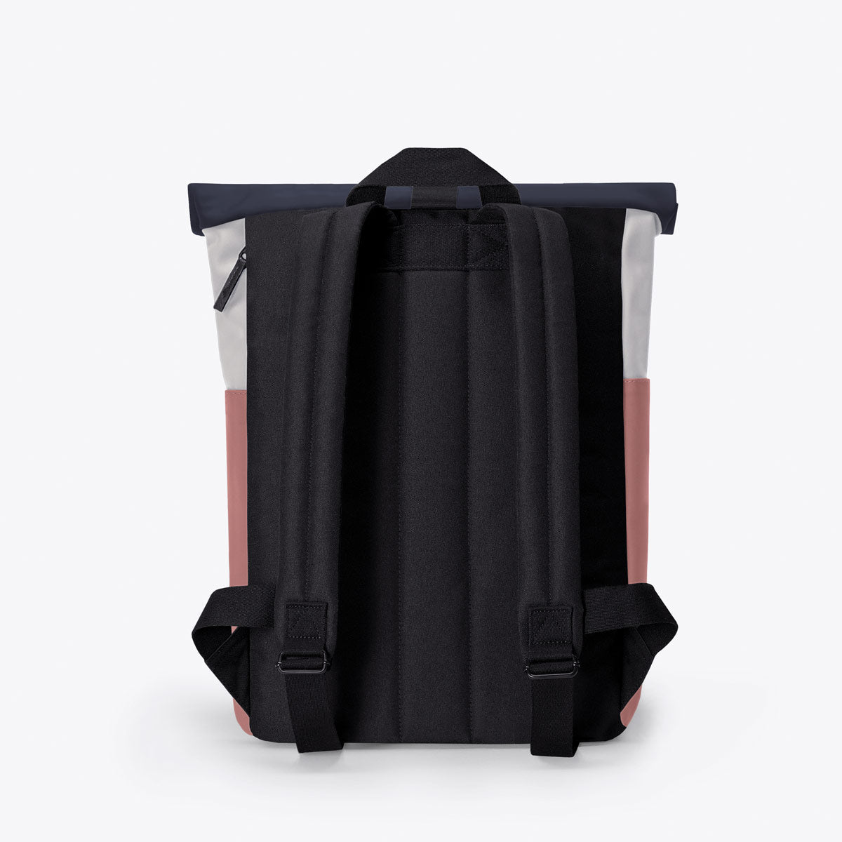 Hajo Roll-Top Backpack - Glacier Grey - Dark Rose / Mini