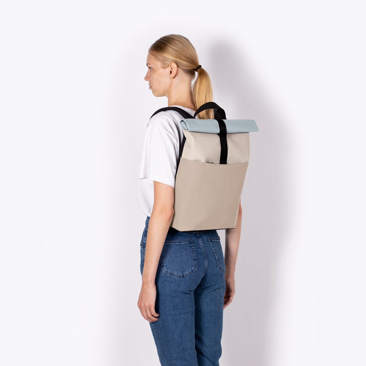 Hajo Roll-Top Backpack - Light Sand - Sand / Mini