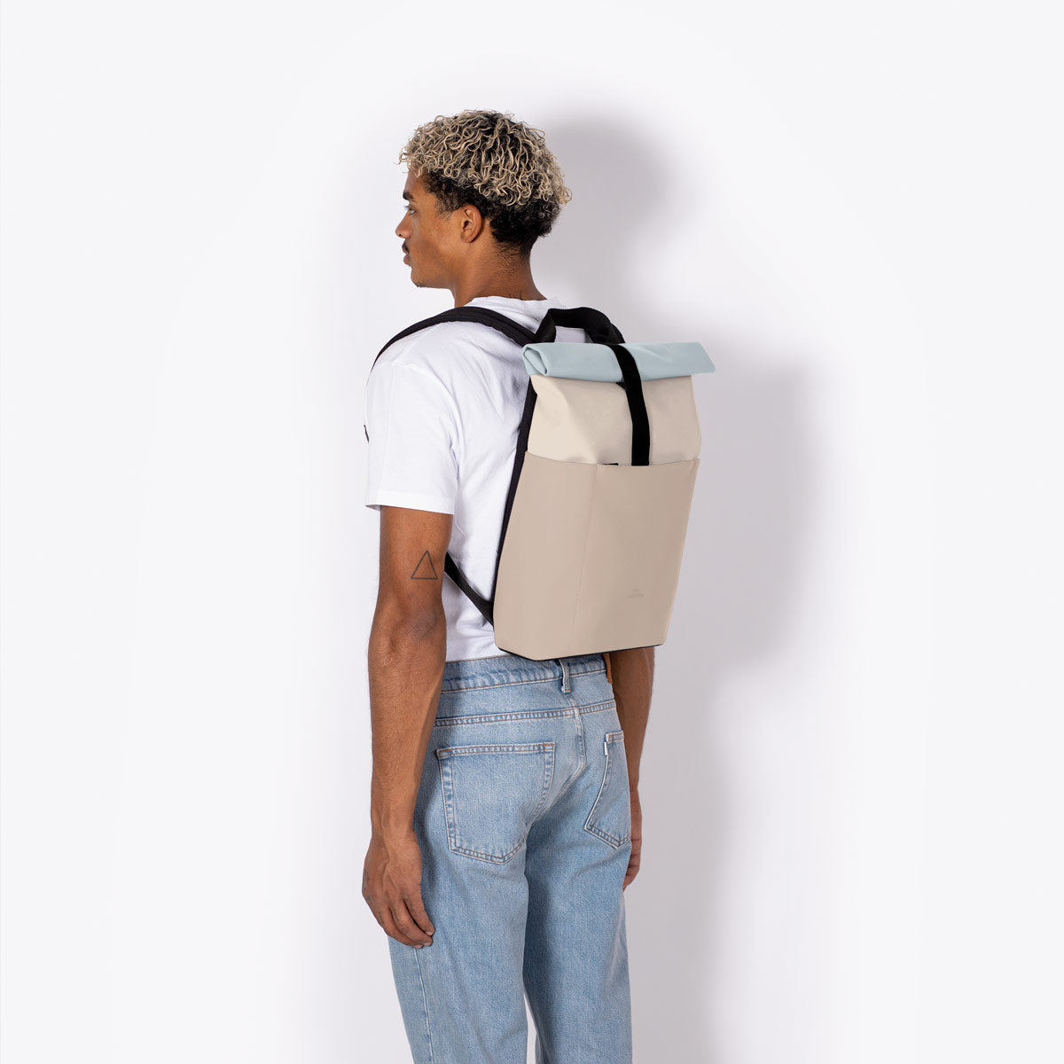 Hajo Roll-Top Backpack - Light Sand - Sand / Mini