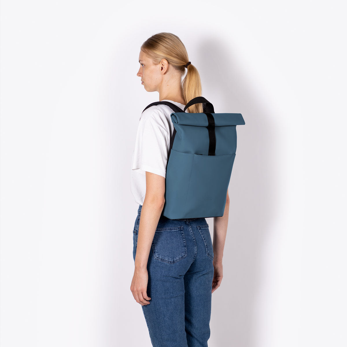 Hajo Roll-Top Backpack - Petrol / Mini