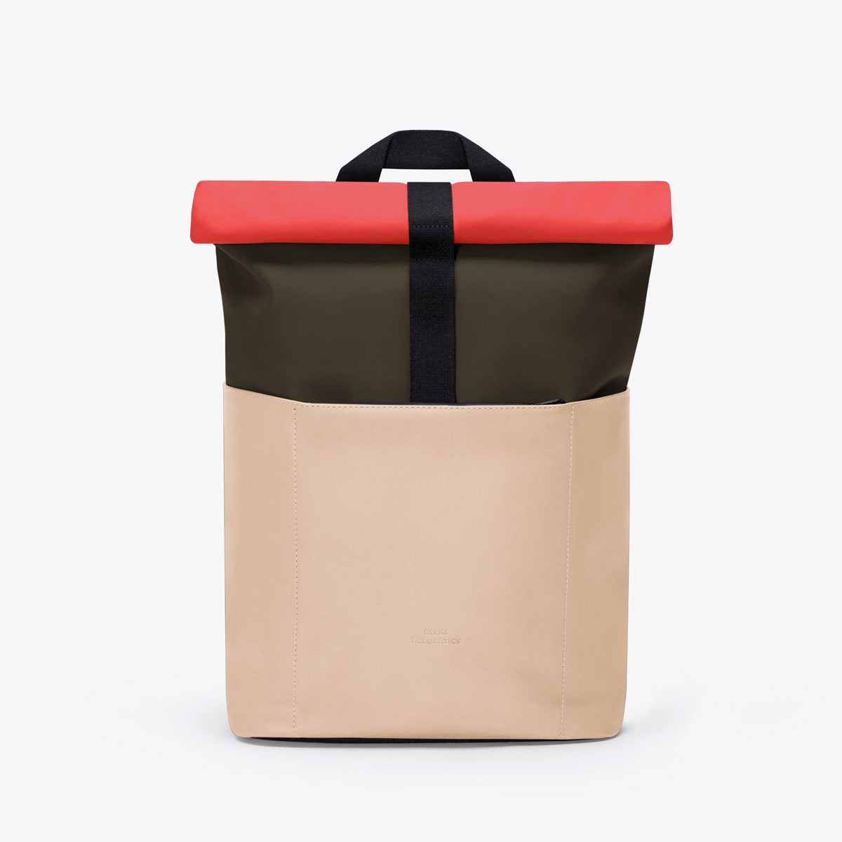Hajo Roll-Top Backpack - Olive - Light Almond / Mini