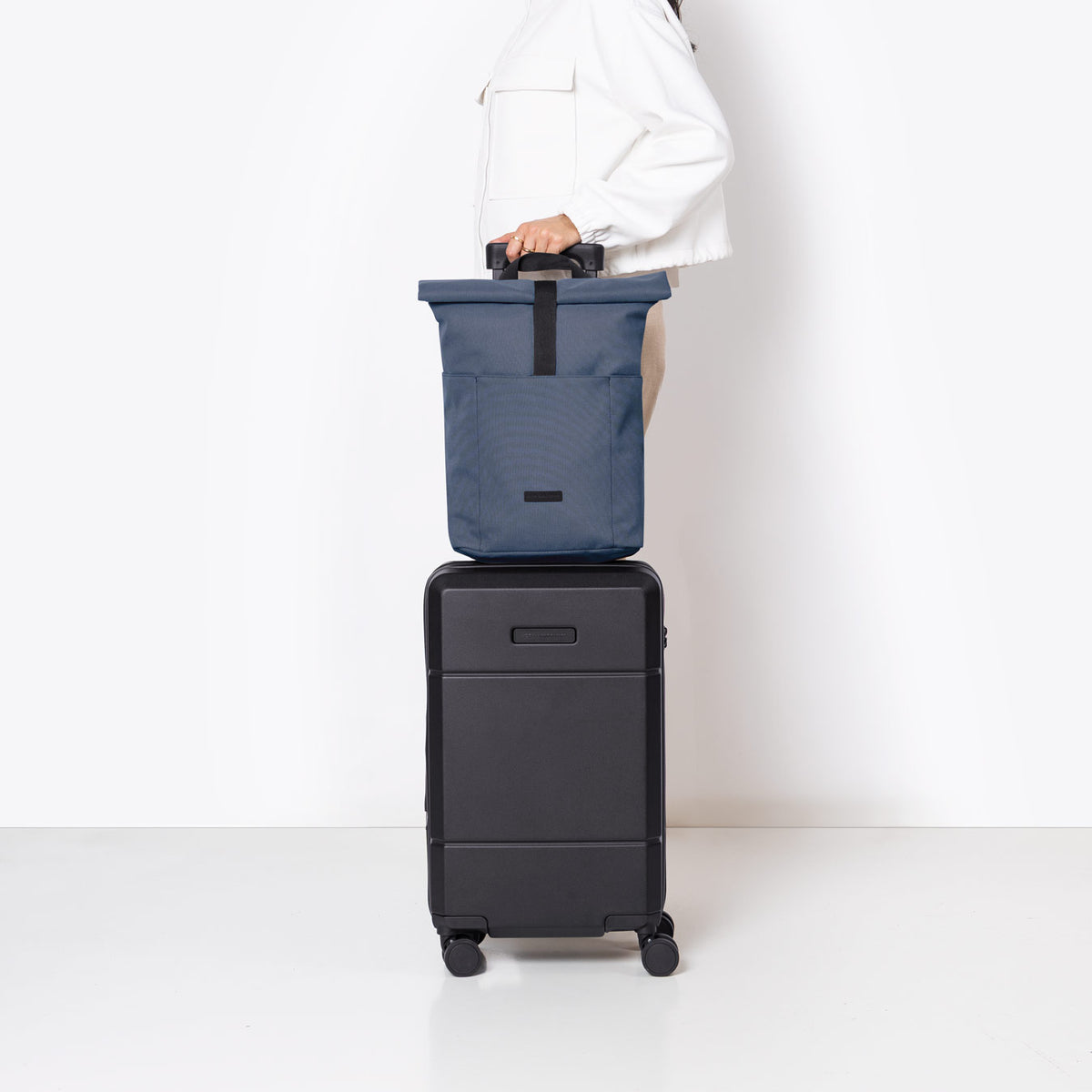 Hajo Roll-Top Backpack - Dark Navy / Mini