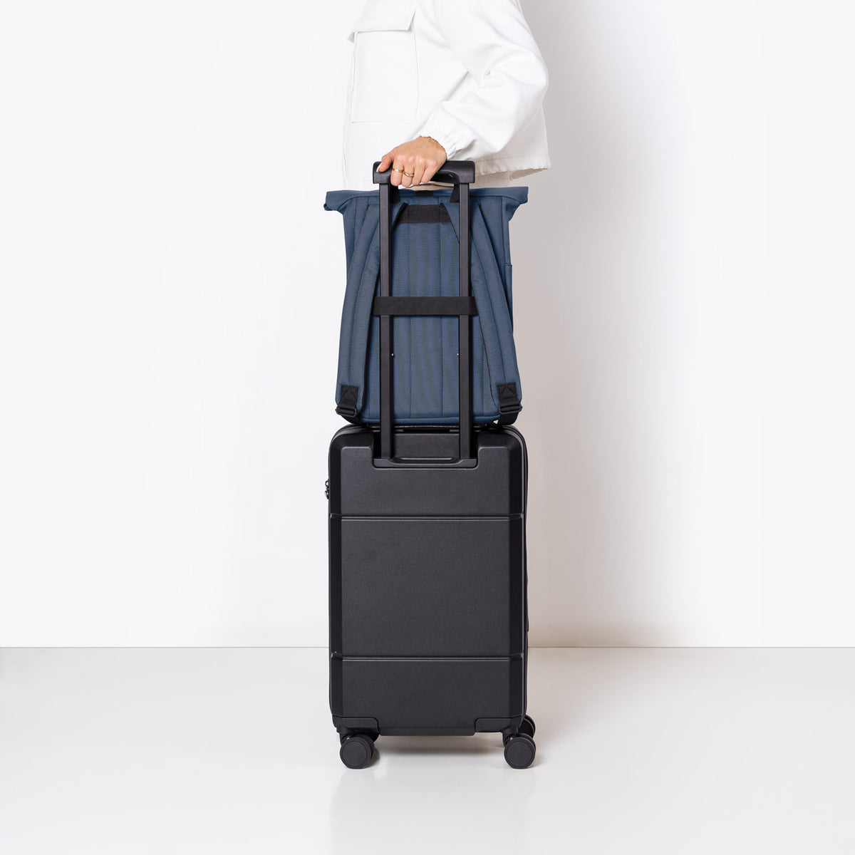 Hajo Roll-Top Backpack - Dark Navy / Mini
