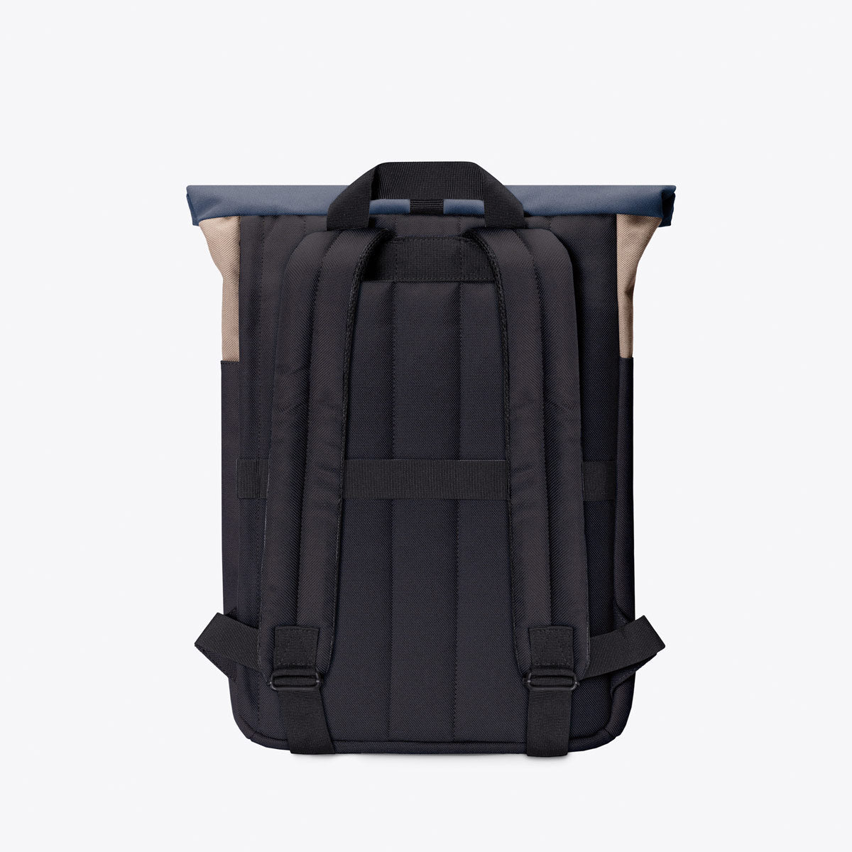 Hajo Roll-Top Backpack - Dark Sand - Black / Mini