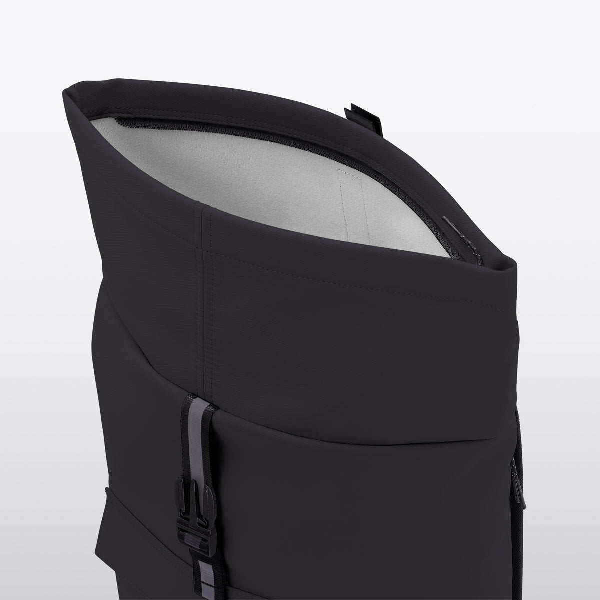 Jannik Roll-Top Backpack - Black - Black / Medium