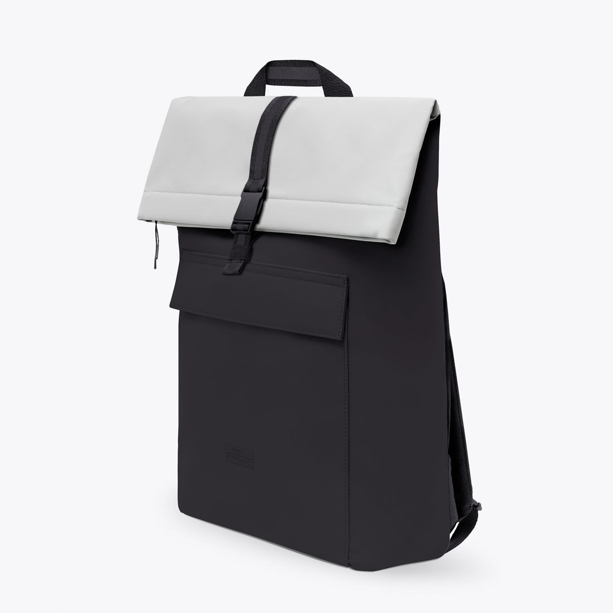 Jannik Roll-Top Backpack - Black - Light Grey / Medium