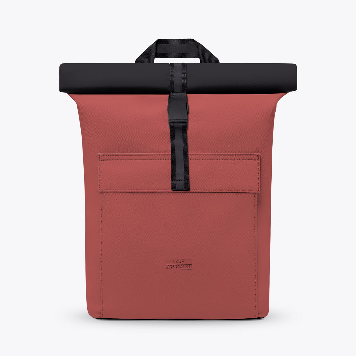 Jannik Roll-Top Backpack - Hibiscus - Black / Medium