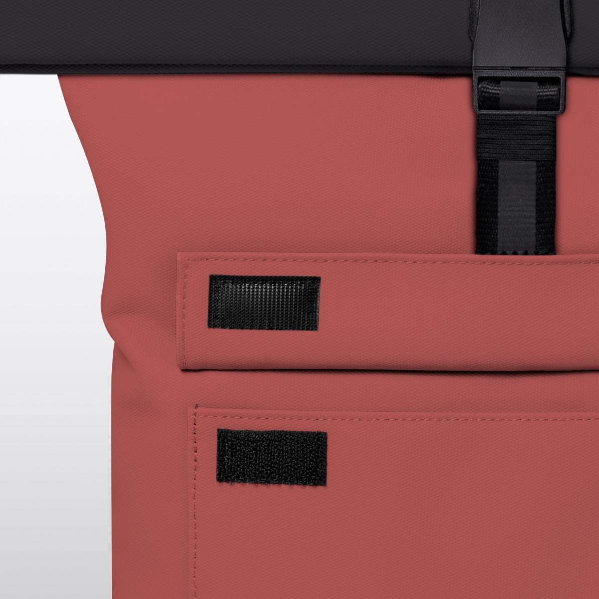 Jannik Roll-Top Backpack - Hibiscus - Black / Medium