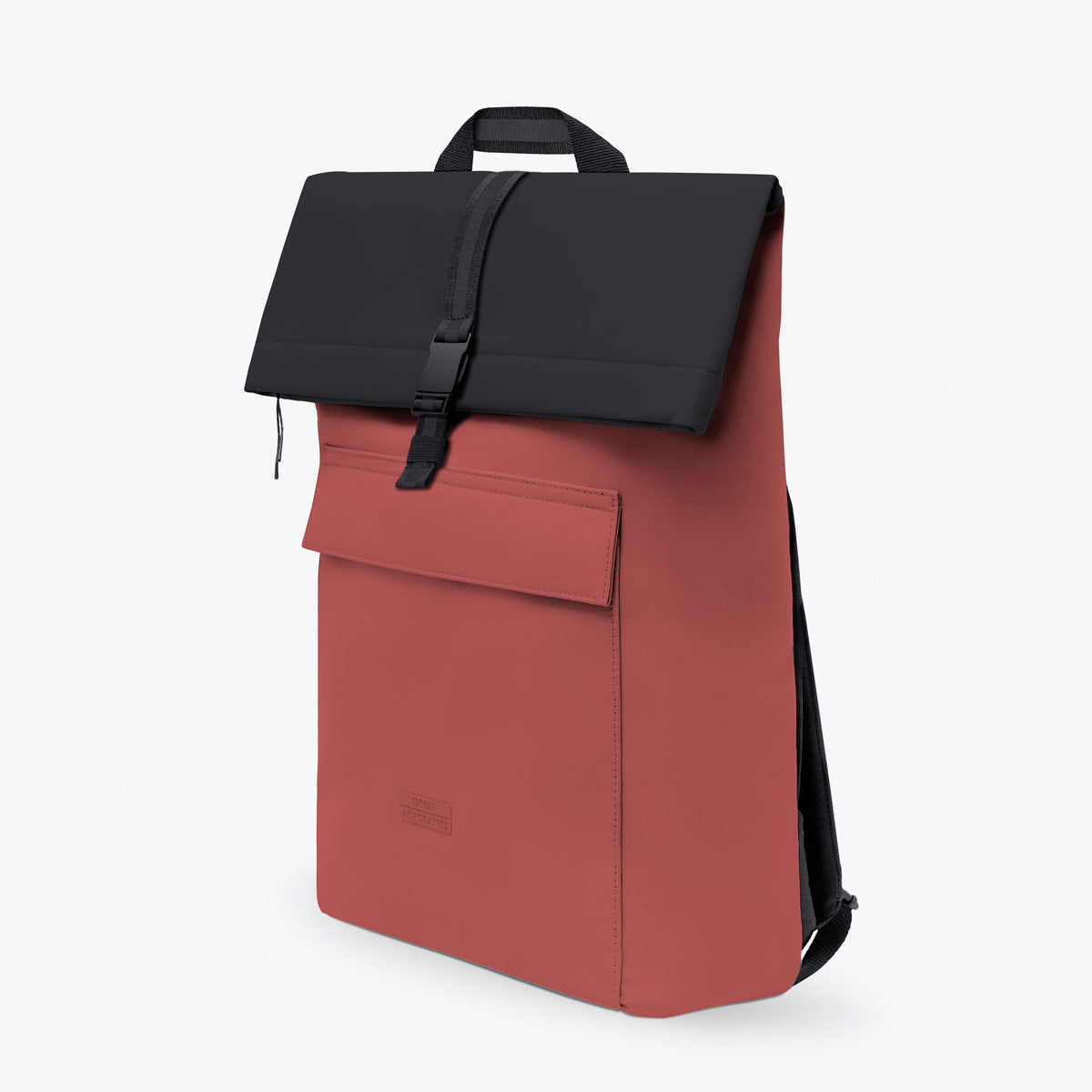 Jannik Roll-Top Backpack - Hibiscus - Black / Medium