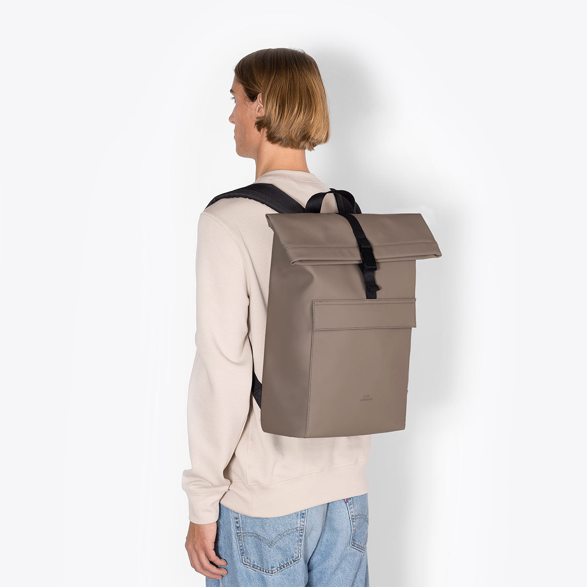 Jannik Roll-Top Backpack - Dark Sand / Medium