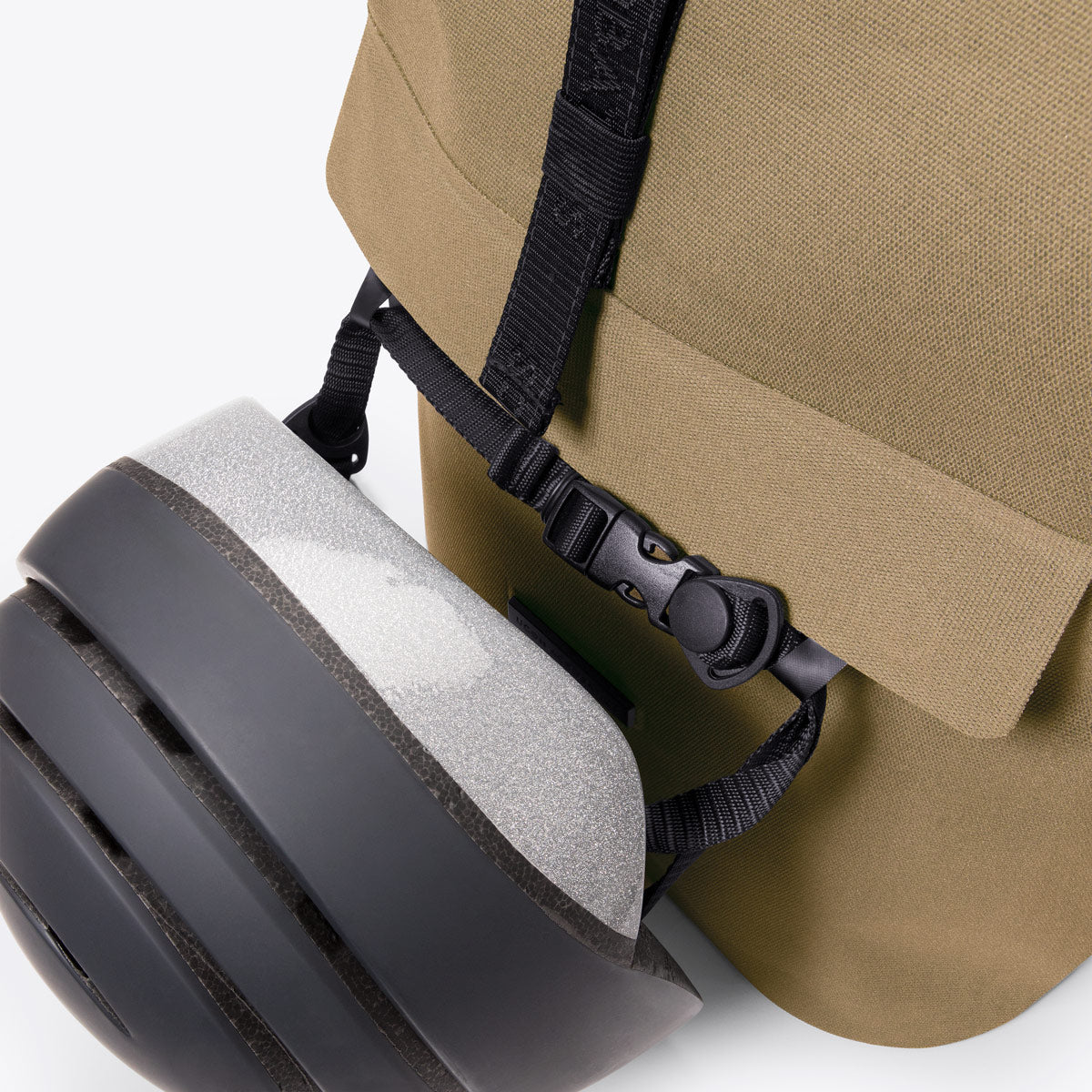 Jannik Roll-Top Backpack - Olive Reflective / Medium