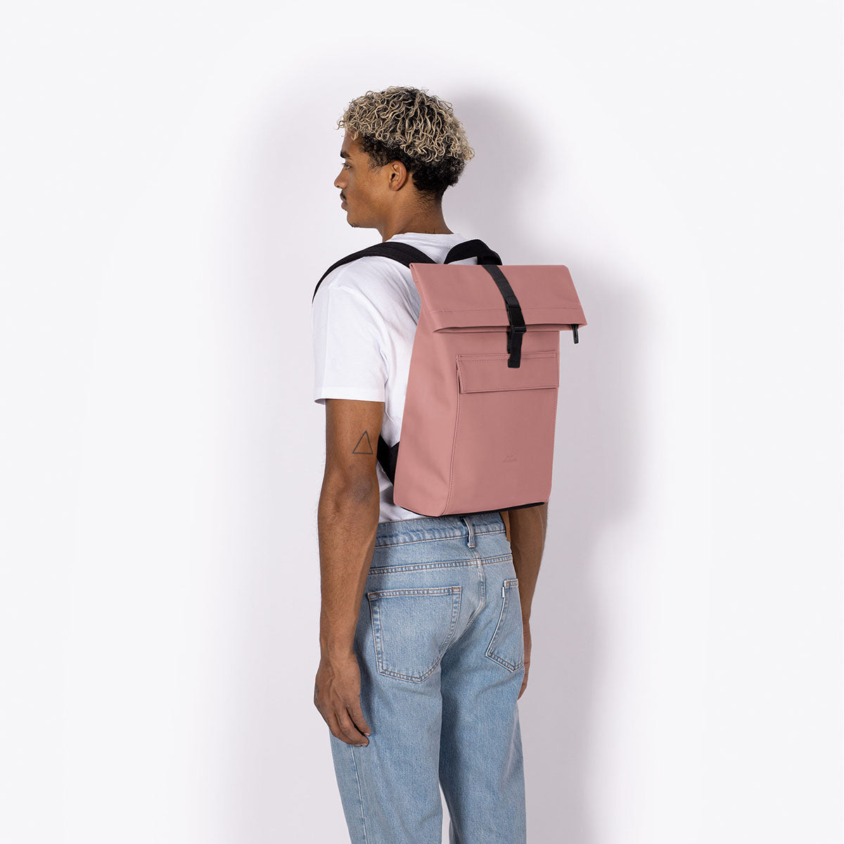 Jannik Roll-Top Backpack - Dark Rose / Mini