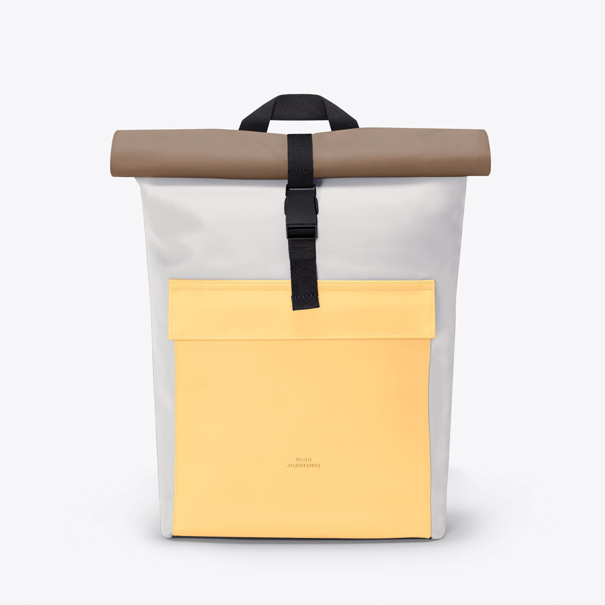 Jannik Roll-Top Backpack - Glacier Grey - Lemon / Mini
