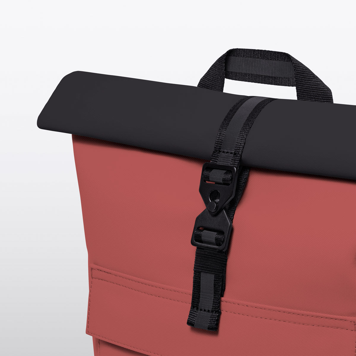 Jasper Roll-Top Backpack - Hibiscus - Black / Mini