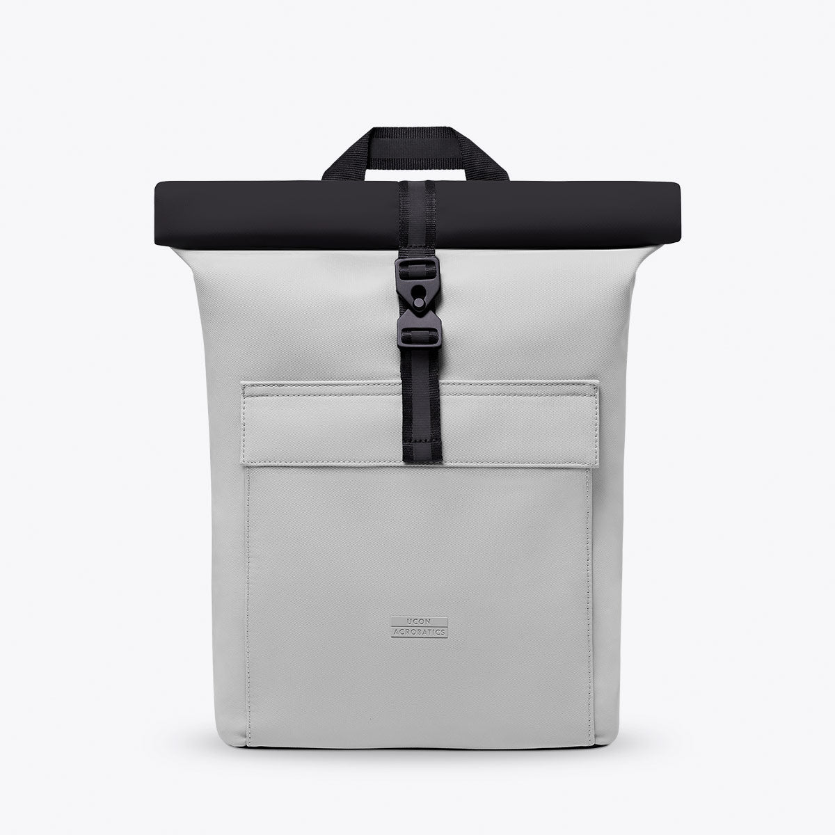 Jasper Roll-Top Backpack - Light Grey - Black / Mini
