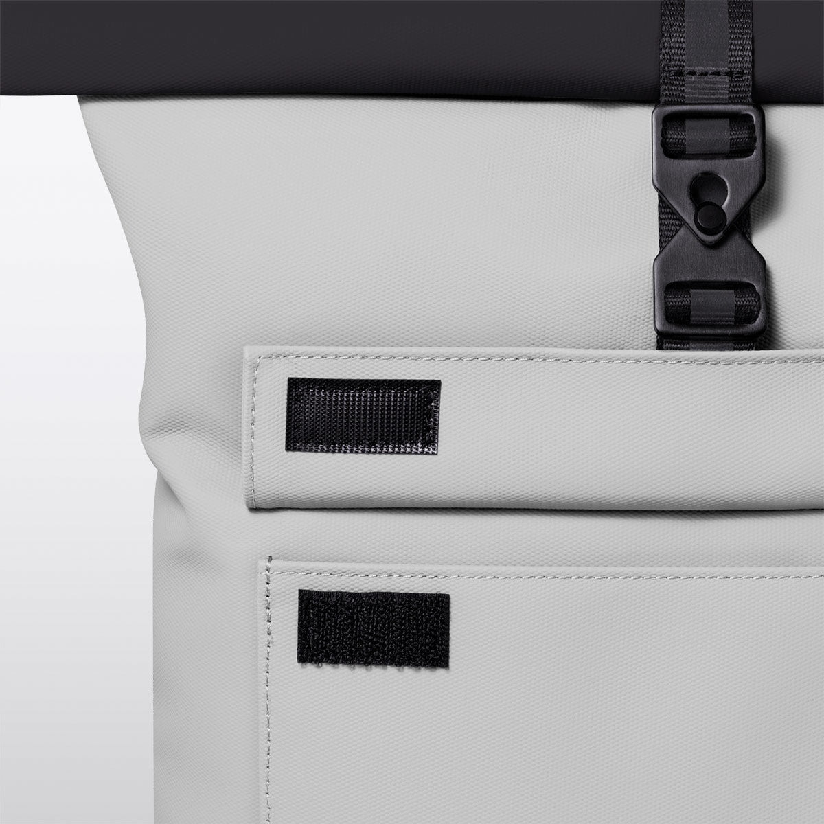 Jasper Roll-Top Backpack - Light Grey - Black / All