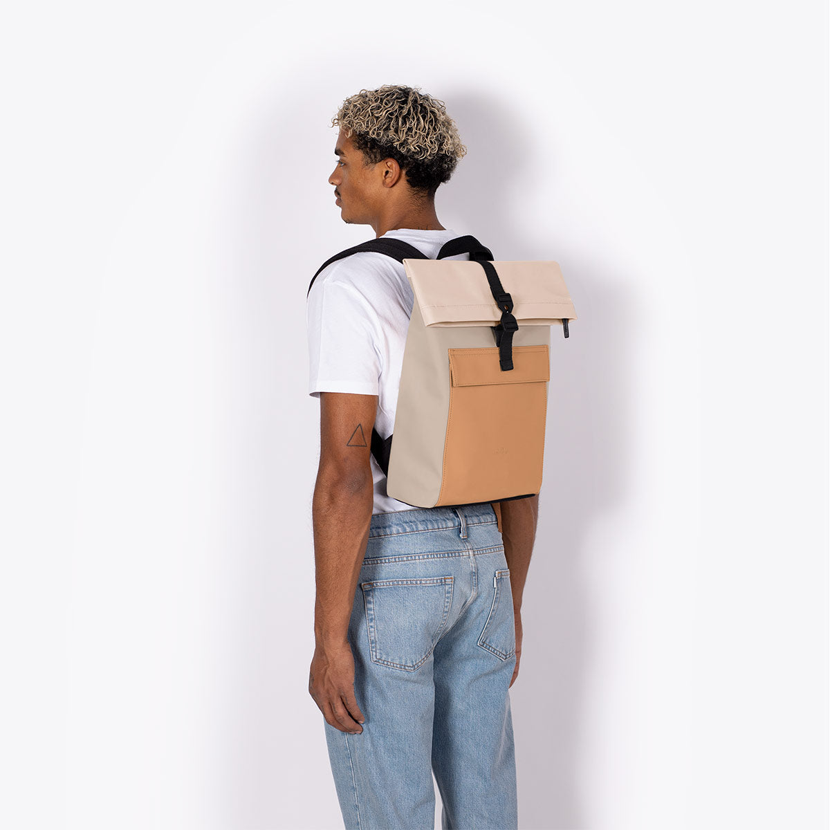 Jasper Roll-Top Backpack - Clay - Nude / Mini