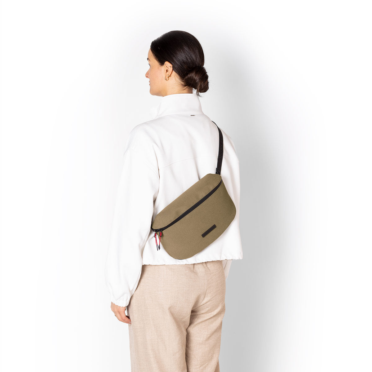 Jona Crossbody Bag - Olive Reflective / X-Large
