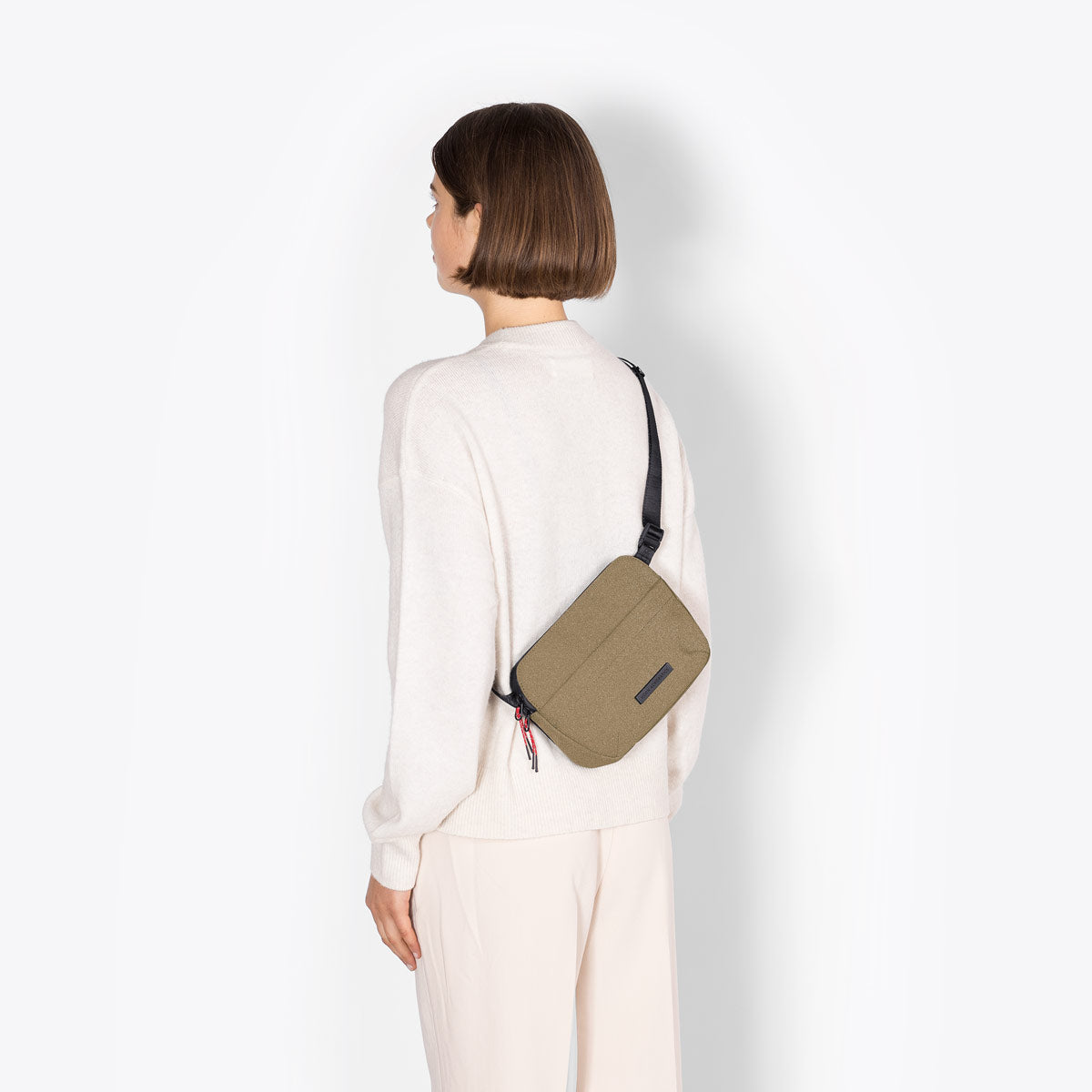 Melvin Crossbody Bag - Olive Reflective / Medium