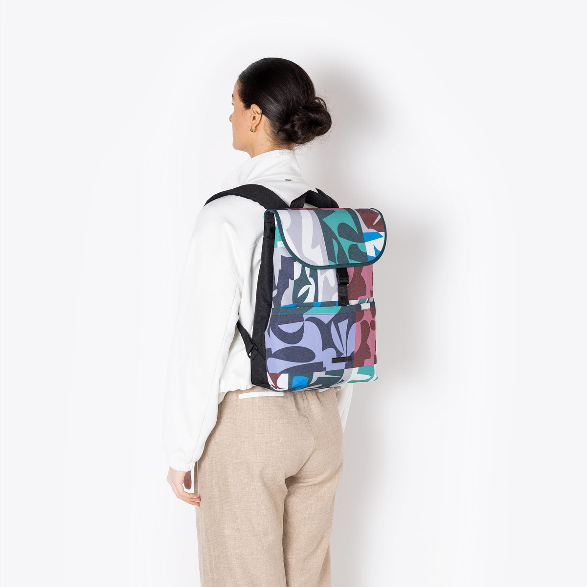 Mion Flat Top Backpack - Multicolor