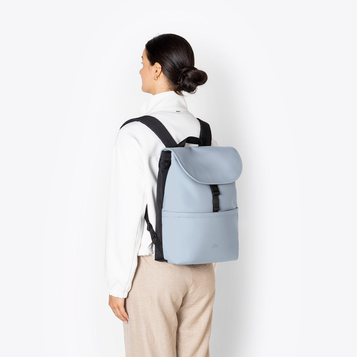 Mion Flap-Top Backpack - Fog Blue