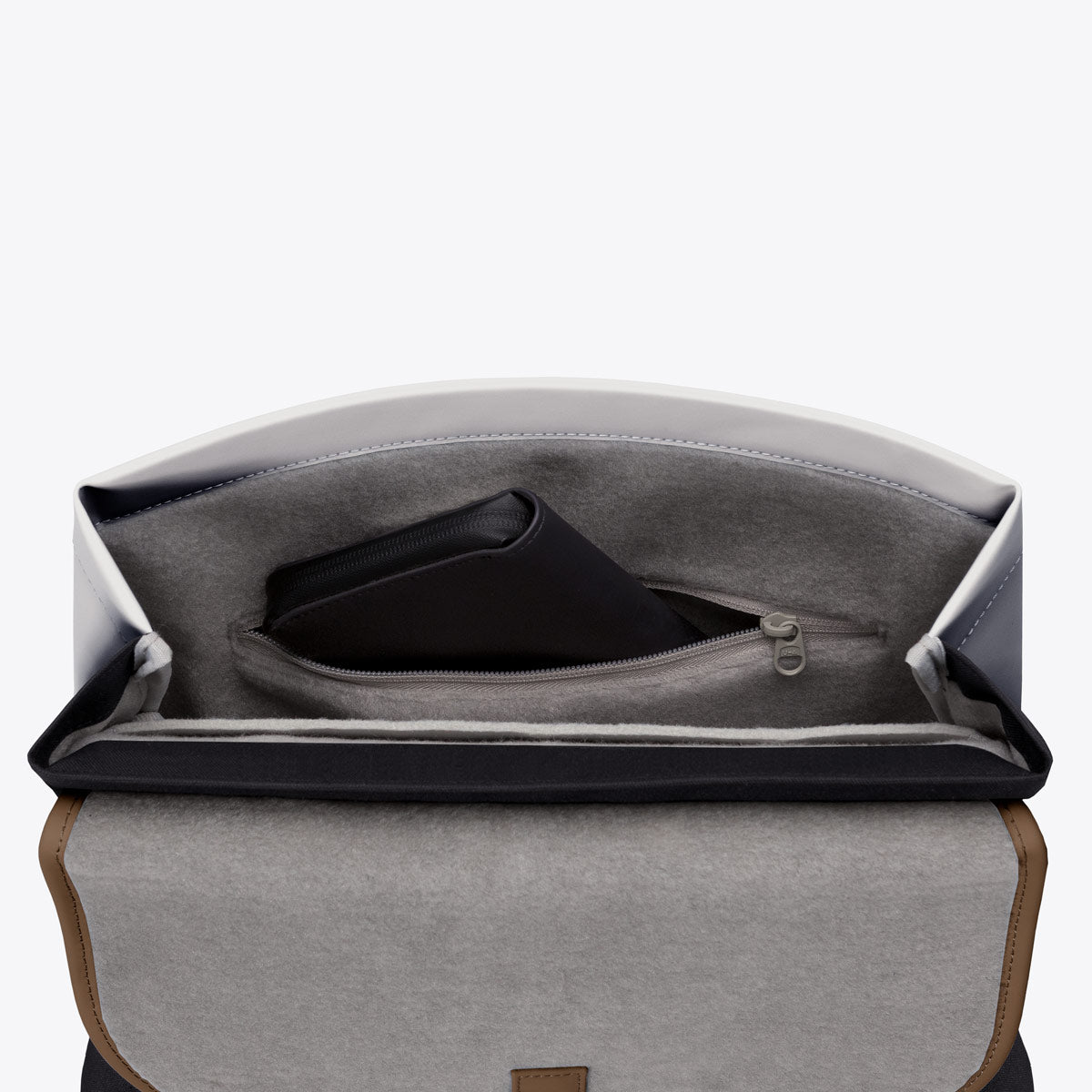 Mion Flap-Top Backpack - Glacier Grey - Lemon