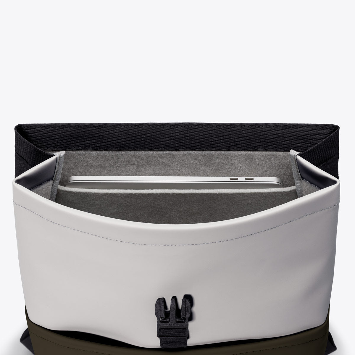 Mion Flat Top Backpack - Glacier Grey - Olive