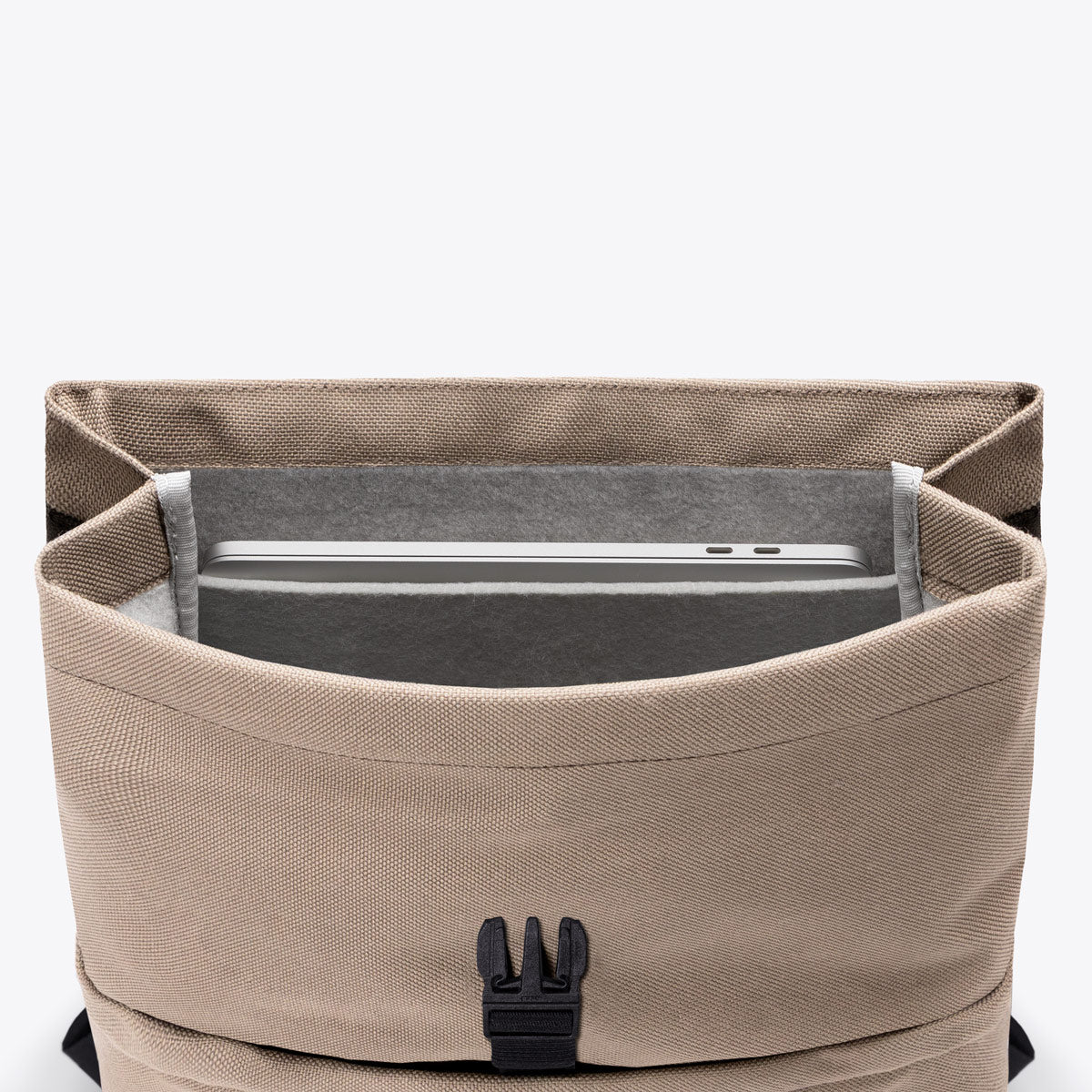 Mion Flat Top Backpack - Dark Sand - Light Sand