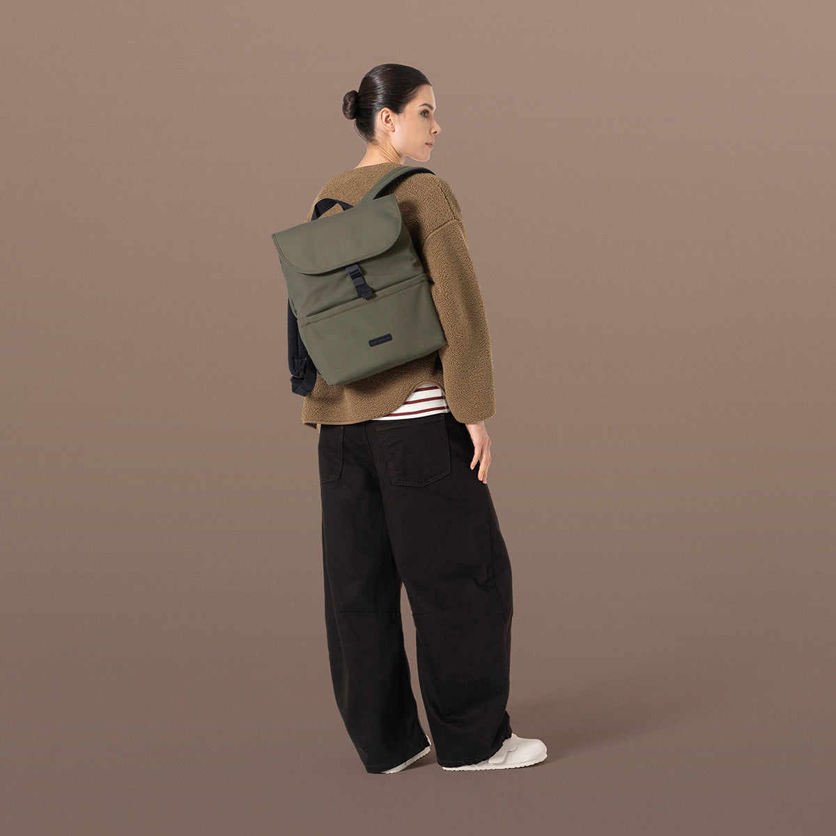 Mion Flat Top Backpack - Olive