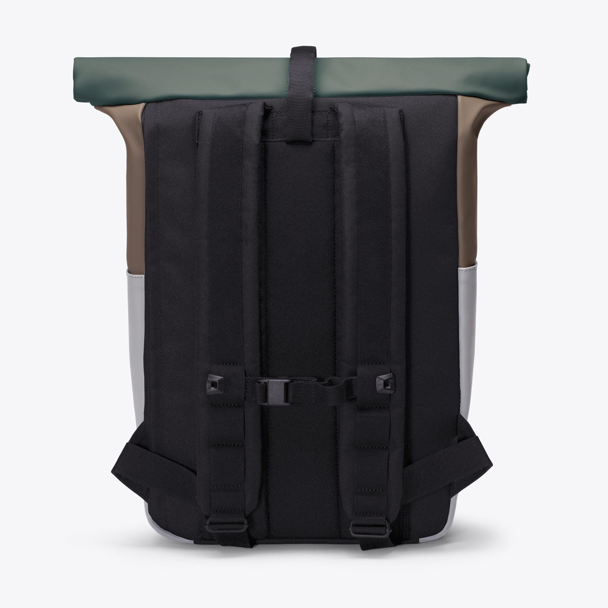 Yuto Roll-Top Backpack - Dark Sand - Glacier Grey