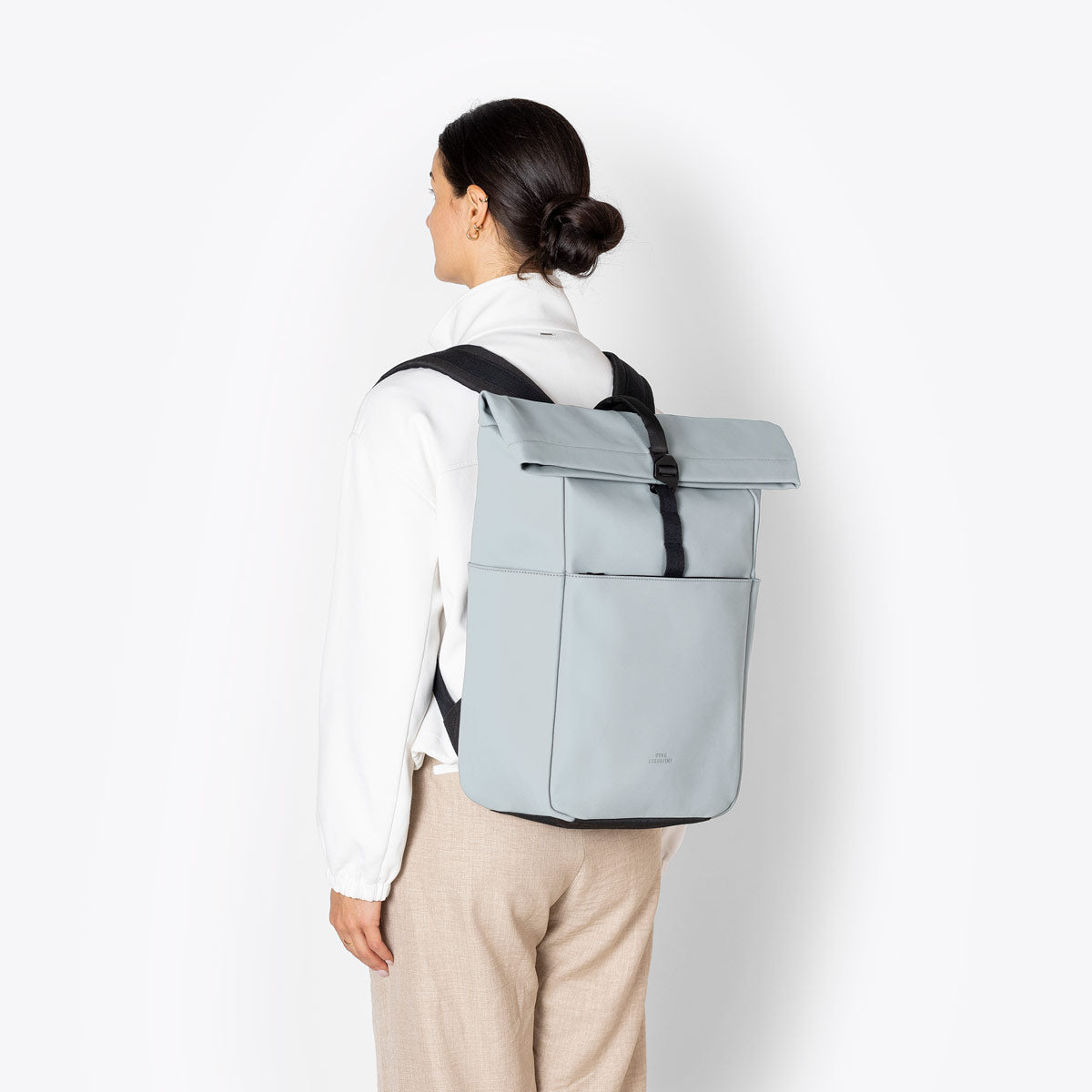 Yuto Roll-Top Backpack - Dusty Blue