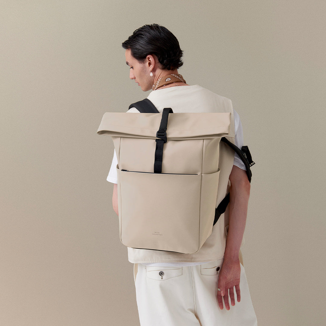 Yuto Roll-Top Backpack - Sand