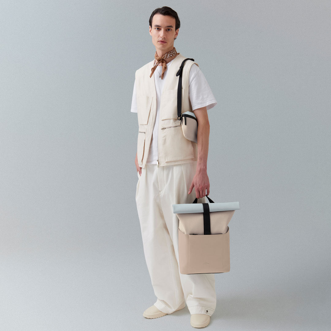Hajo Roll-Top Backpack - Light Sand - Sand / Mini